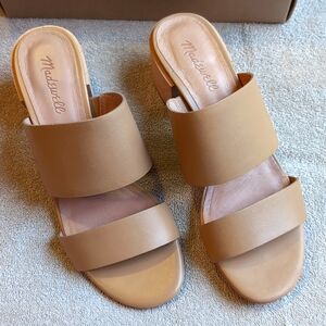 Madewell Kiera Mule Sandal Size 8 in Vintage Beige